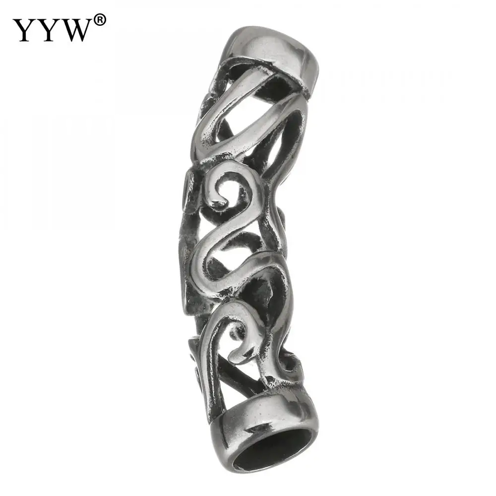 20PCS Vintage Stainless Steel Bracelet Connector Findings 41x13x9.50mm Hole:Approx 7mm For Diy Retro Bracelet Jewelry Accessory