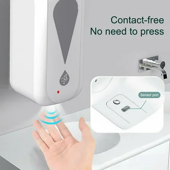 

Waterproof IR Sensor Bathroom Touchless Automatic Wall Mounted USB Charging Hospital Soap Dispenser Disinfection Mist Spray