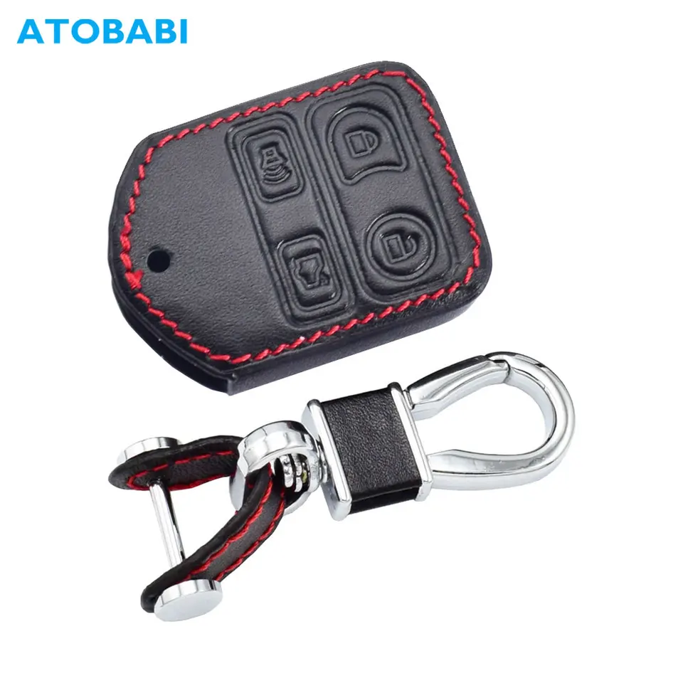 QBUC TPU Key Fob Cover For Ford – Protective Case With Keychain For Mustang, Explorer, Focus