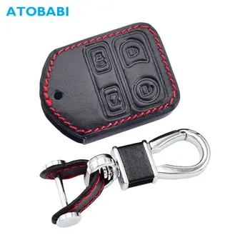 Leather Car Key Case Smart Remote Control Fobs Protect Cover For Ford Crown Victoria Focus Mustang Lincoln Mercury Grand Marquis
