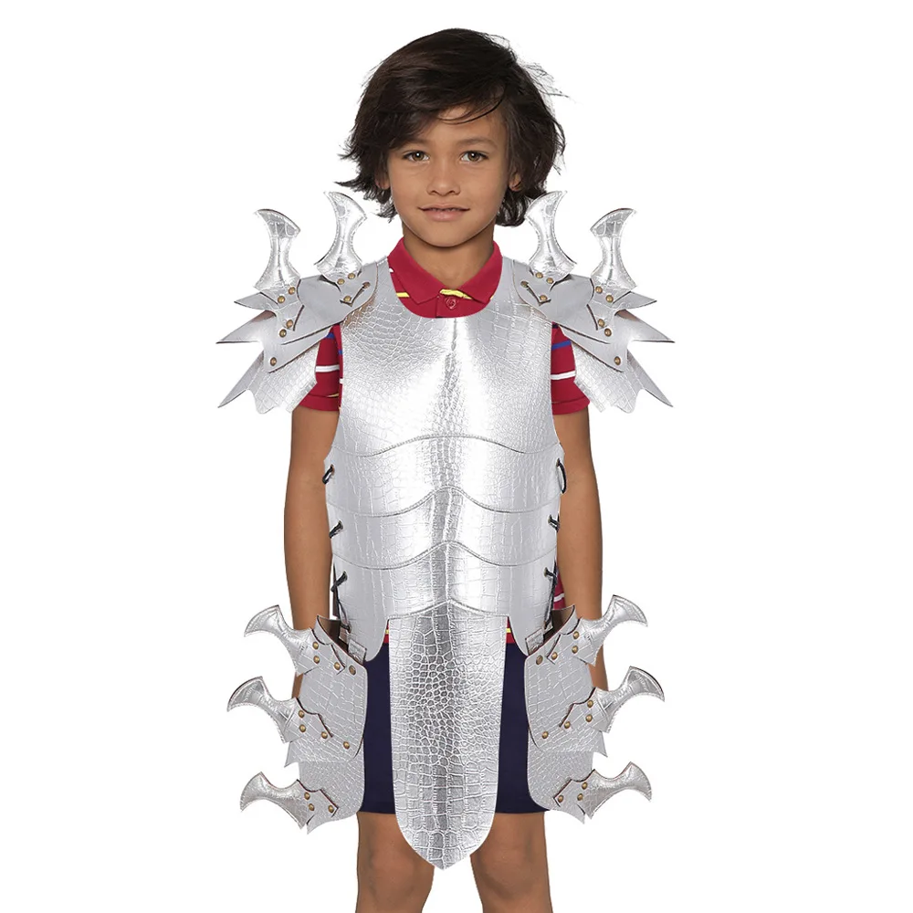 

Halloween Festival Parade Party Costume Accessories Carnival Decoration Children Medieval Armour PU Leather Knight Armor For Kid