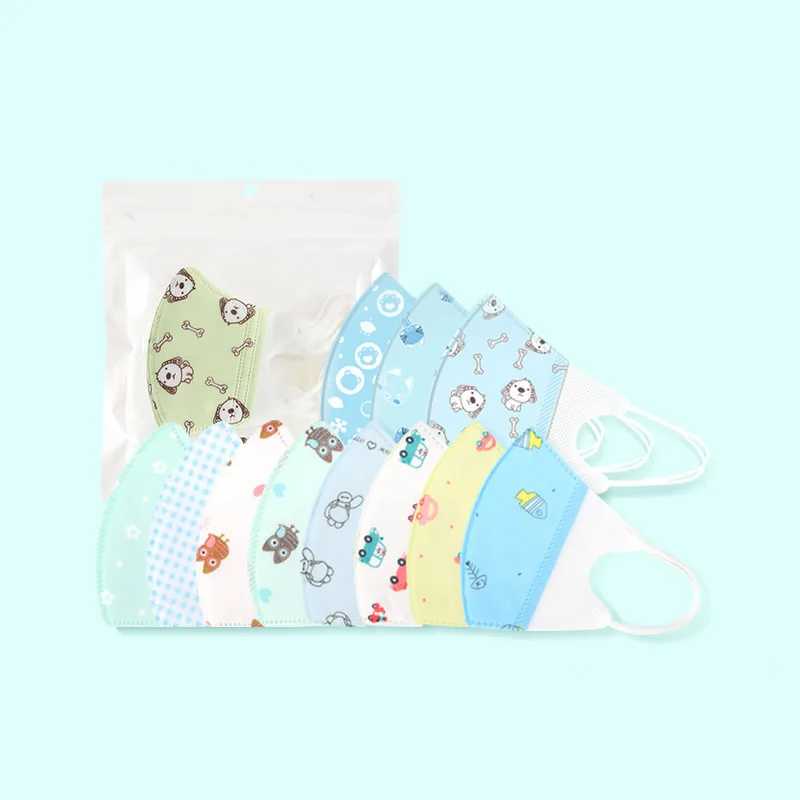 

20pcs Anti-Pollution Dust Mask 4 Layers Children Cartoon Cute Kids Mouth Face Mask Windproof Protective Mondkapjes