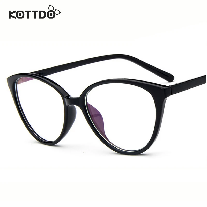 Women Cat Eye Eyeglasses Men Myopia Optical Glasses Frame Computer Transparent Frame