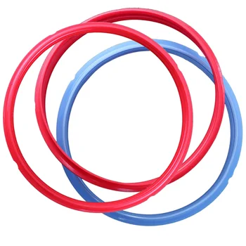 

3pcs Pressure Cooker Seal Ring Electric Pressure Cooker Accessories Pot Seal Ring for Home Kitchen (4QT, Random COlor)