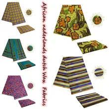 Африканская восковая ткань Анкара 6 ярдов голландская Высококачественная нигерийская восковая печать швейная печатная супер Nederland ткань