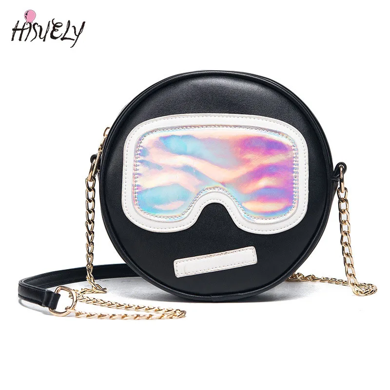 Маленькая женская сумка 3 карамельных цветов круглая мозаичная мессенджер для