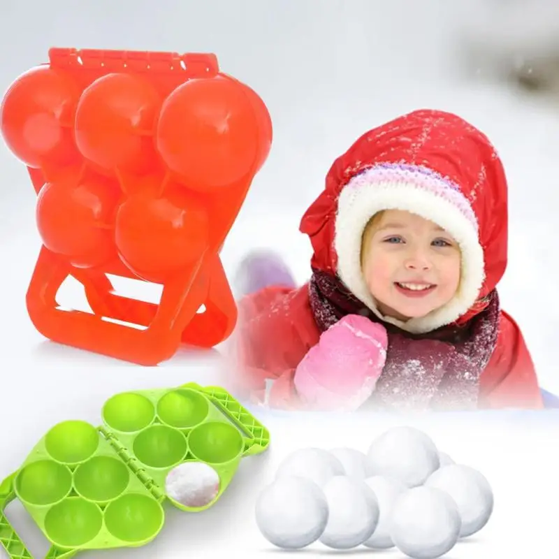 

5 Snowballs Maker Clip Kids Personality Interesting Yellow Duck Children Winter Outdoor Sport Snow Sand Mould Tools