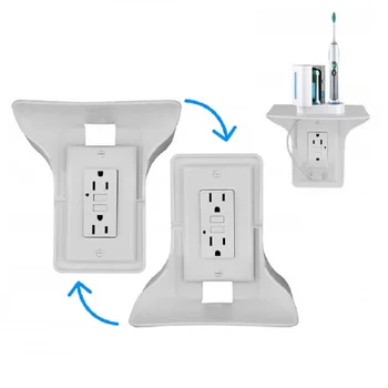 

1/2/4pc Innovative Switch Floating Shelf Plug Stacks Outlet Shelf Simple Wall Stack Shelf Easy Installation Bathroom Gadgets