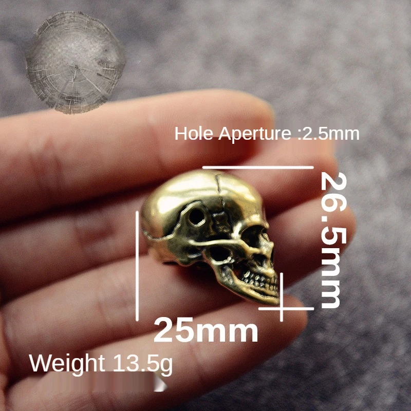 10 Perline Teschio In Acciaio Inox | Forme Miste 5-16 Mm | Per Bracciali, Collane E Decorazioni Halloween - Foto 5