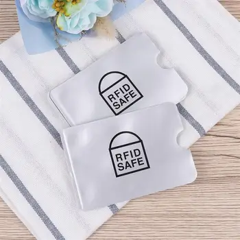 

12PCS Signal Blocker Pouch Anti-Scanning Antimagnetic Bag for Credit Card ID Card (Silver)