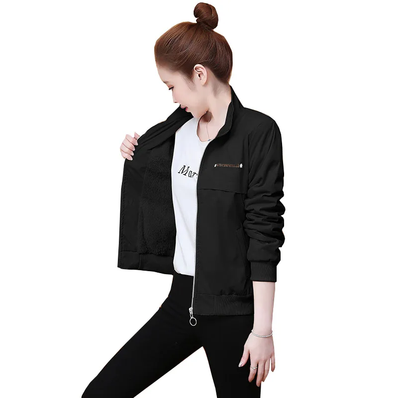 

Plus Velvet Thick Winter Warm Coat Fairy Fashion Casual Sports Tops 2023 New Korean Style Elegant Versatile Loose Jacket OK811