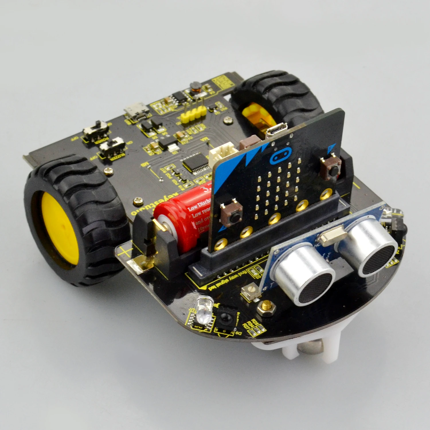 Keyestudio микро: бит мини умный робот автомобиль для Arduino(нет микро: бит основной платы