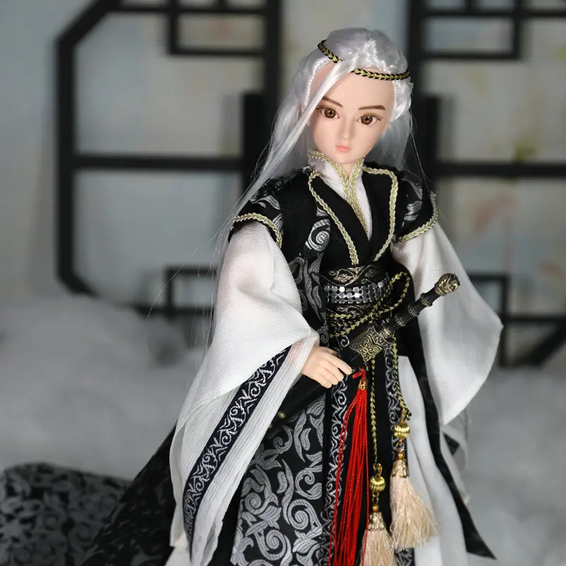34 см ручной работы китайский костюм Кукла-мальчик 1/6 Bjd куклы мужские шарнирные куклы игрушки для детей подарок на день рождения
