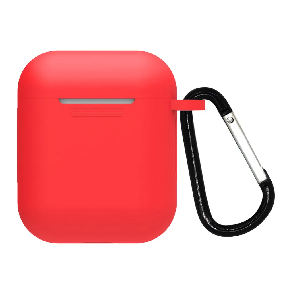 Беспроводной чехол для наушников для AirPods, силиконовый чехол, защитный чехол для Apple Airpod, чехол для зарядки с брелком, 19NOV26