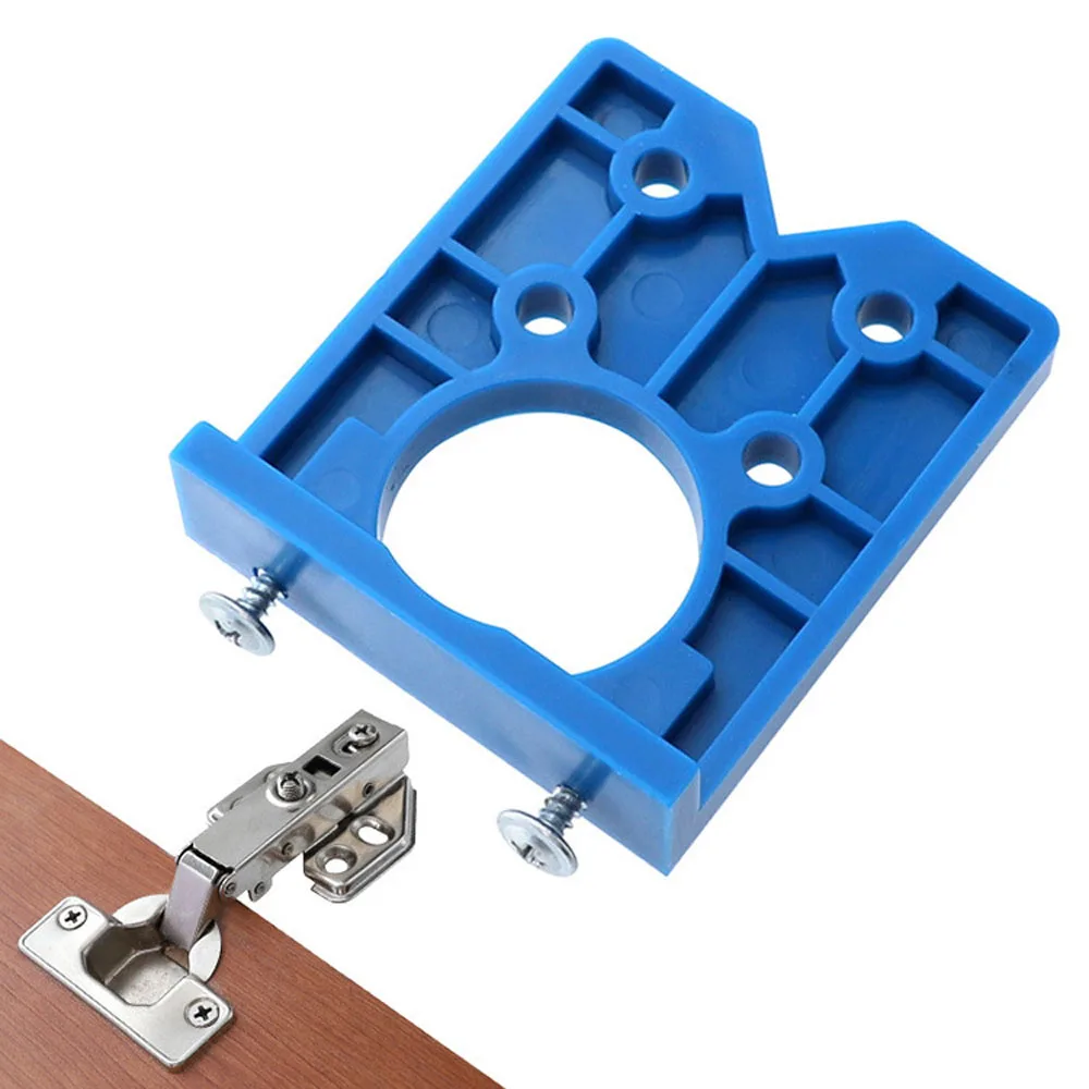 

35mm Hinge Drill DIY Tool Door Cabinets Hole Locator Template Accurate Woodworking Hinge Drilling Guide Install The Hinges