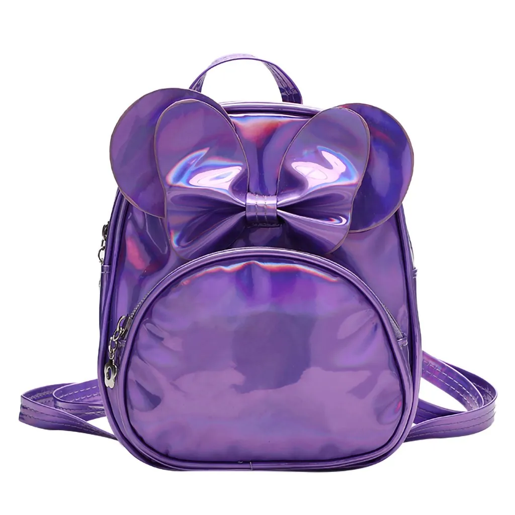 Purple INSULAR детский модный однотонный школьный рюкзак на плечо для девочек, сумки для девочек, школьные мини-рюкзаки, школьные сумки#45 - Цвет: Purple
