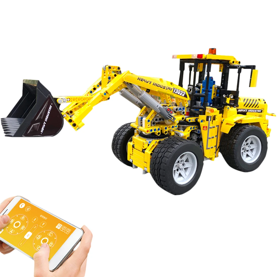 

1572Pcs/Set APP 2.4G Remote Control DIY Assembly Bulldozer Building Blocks Construction Model Toy