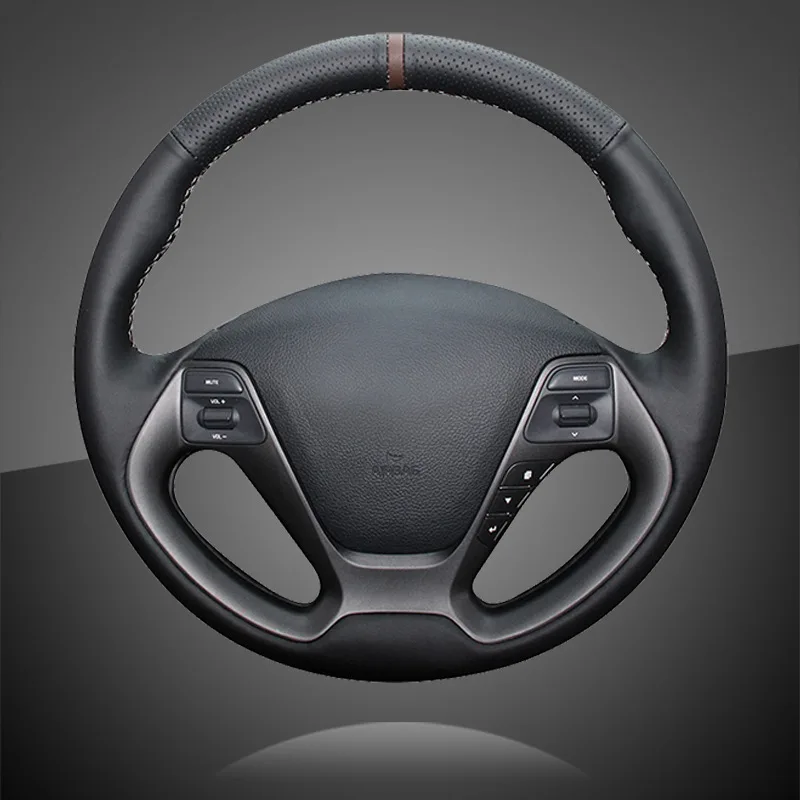 Чехлы рулевого колеса автомобиля для Kia K3 2013 K2 Rio 2015 2016 Ceed Cee 'd 2012 2017 внутренняя