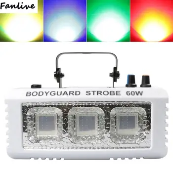 

10pcs 3LED 60W Colorful Mini Strobe Stage Effect Light with Voice + Remote Control Fit for Party Bar Family KTV DJ