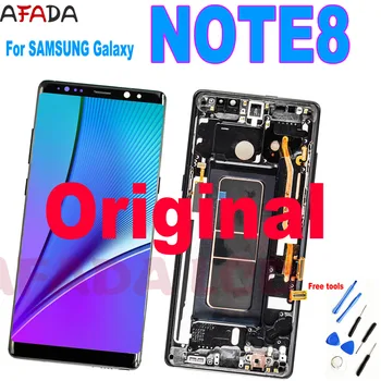 

New 6.3" Original SUPER AMOLED Display For SAMSUNG Galaxy NOTE8 N950 N950F LCD Display Touch Screen Replacement Parts+Frame