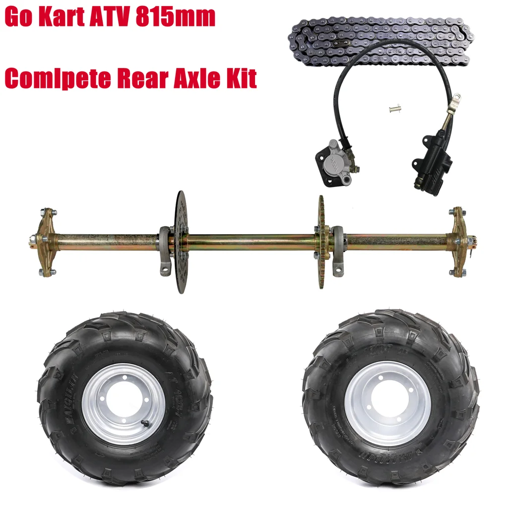 32"  Go Kart Cart Rear Live Axle Kit & Brake Assembly & 428 Clutch ATV Quad Bike