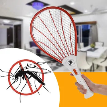 

Electric Mosquito Swatter Cordless Rechargeable Led Electric Mosquito Swatter Bug Zapper Racket Insects Killer#g40