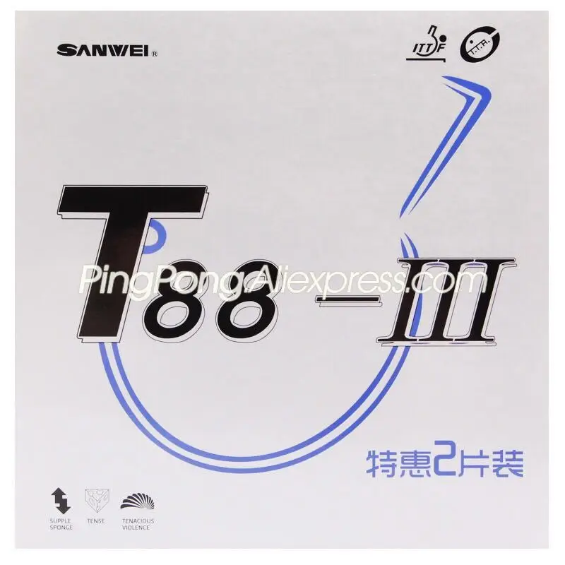 (10 красных 10 черных) SANWEI T88-3 резина для настольного тенниса (полуклейкая петля) T88