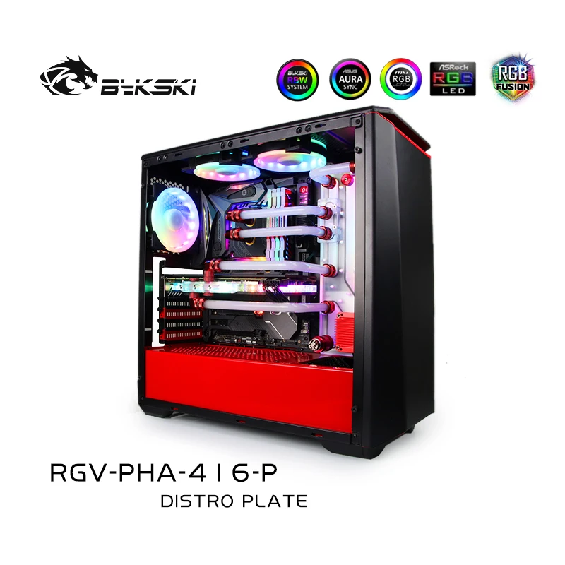 Bykski RGV PHA 416 P доски для водных путей PHANTEKS чехол Intel CPU Water Block & Single GPU