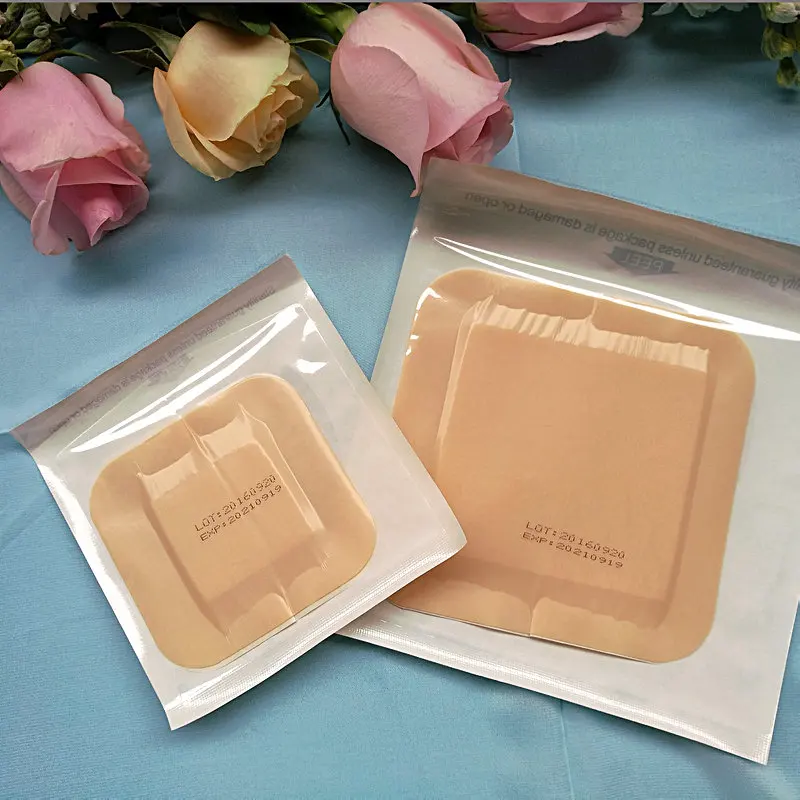 

10pcs 15 10*10CM 3mm medical foam dressing bedding sore self adhesive pressure sores infiltration and absorption mild wound pain