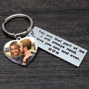 

Personalized Keychain, Engraved Keychain,Photo Keychain,Boyfriend Birthday Gift, Custom Key Ring,Gift for Him