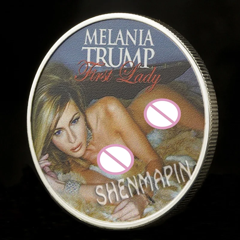 Первая леди Америки Мелания Трамп очаровательная улыбка памятная монета свободы сексуальная модель классические коллекционные монеты