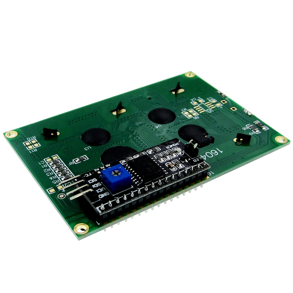 Green and II I2C 1604 16X4 16*4 символьный ЖК-модуль ЖК-экран LCM желтый/синий светодиодный с подсветкой SPLC780 HD44780 контроллер IIC/iec - Цвет: Green and II I2C