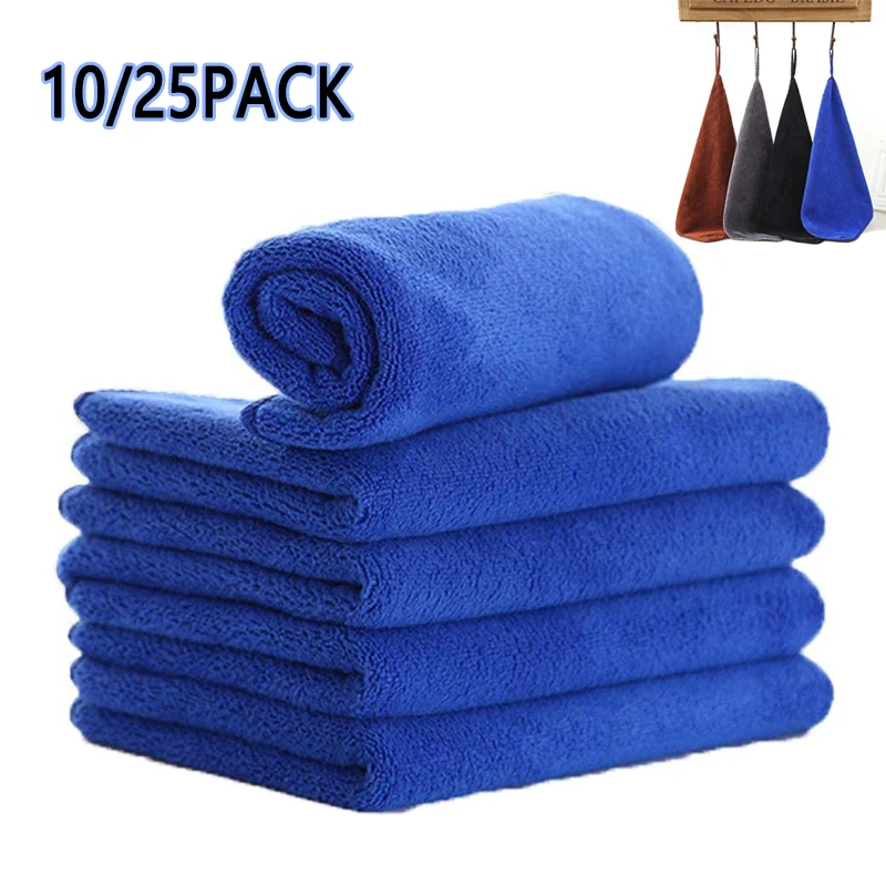 10P 30*30 Microfiber Kitchen Cloths AutoCar Home Dry Polishing Cleaning Towels 