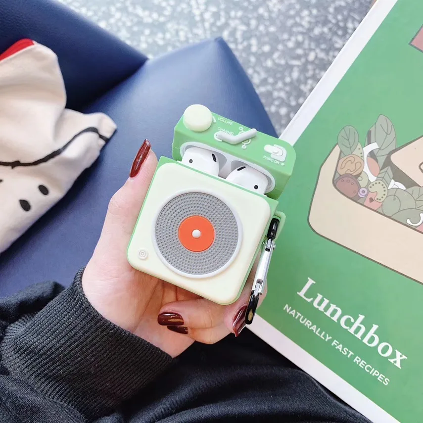 3D чехол для Airpods Pro Чехол милый мультфильм мягкий Bluetooth наушники чехол Funda для Apple Air Pod Airpod Pro 3 силиконовый чехол с бантом - Цвет: E27
