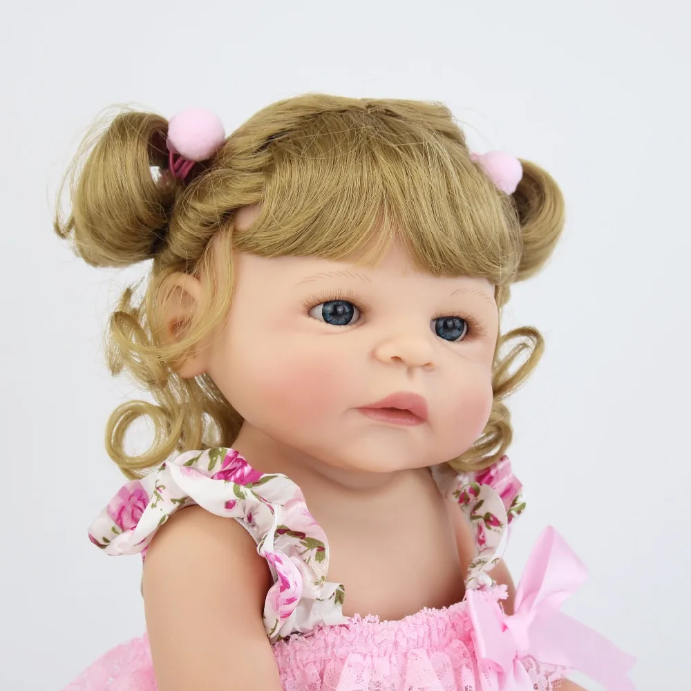 55 см Моделирование детских кукол милые Силиконовые Мягкие реалистичные Reborn Baby Doll игрушки на день рождения девочки мальчика подарок ручной работы дизайн ткань