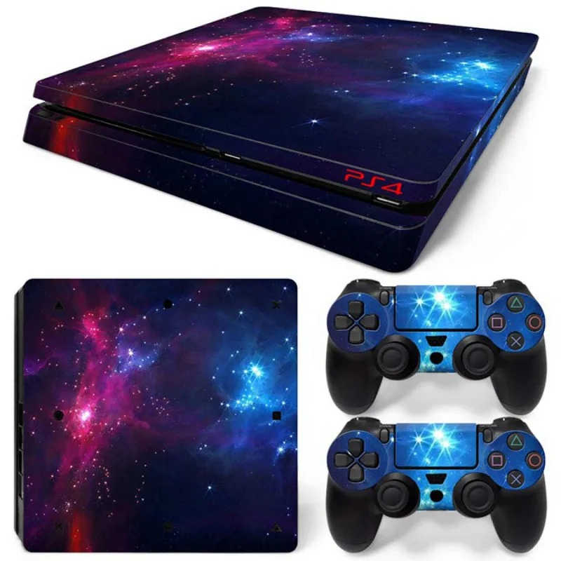 Новое поступление для PS4 тонкая кожа Наклейка для playstation 4 консоль и контроллеры для PS4 тонкий геймпад Наклейка