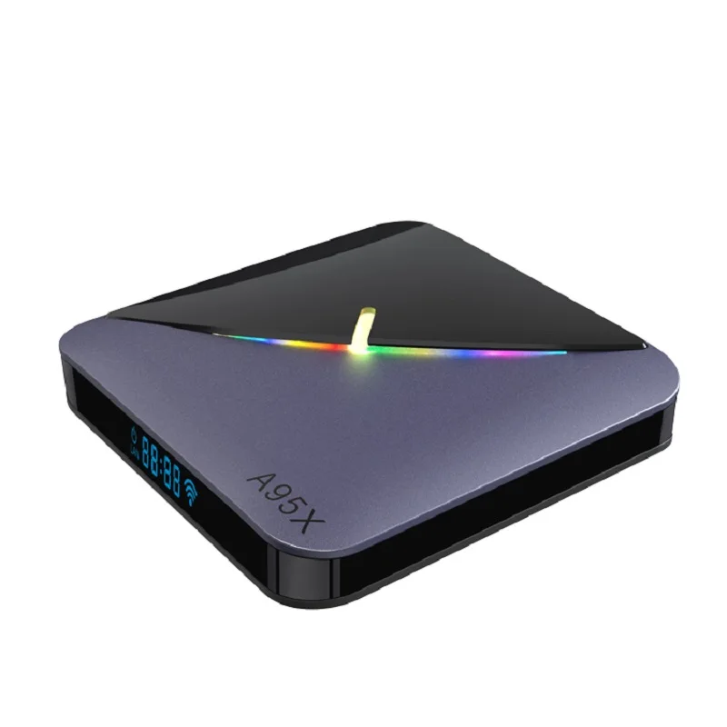 VHXSIN 20PCS/LOT A95x F3 Top-Box-Device Android 9.0 Amlogic S905x3 Google Play Netfilx 64GB 8k-Set HDR TV BOX