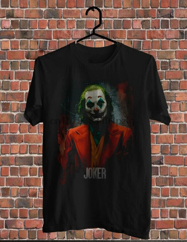 Mens The Joker Joaquin Phoenix 2019 Hot Tee Black T-Shirt S to 2XL |