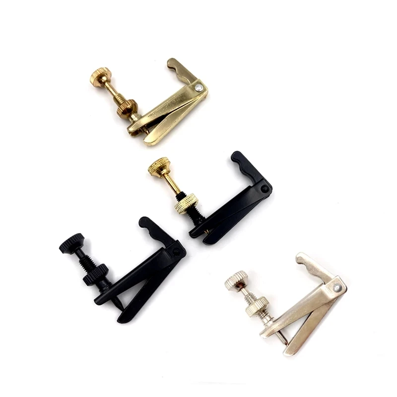 4pcs viola fine tuners Spinner Adjuster Black/ Golden/Silver viola strings adjuster tuners Strings Hooks viola Parts Accessories