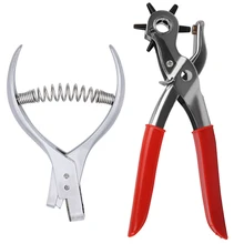 

IMZAY Handheld Stainless Steel Slot Puncher Leather Belt Hole Punch Household Leather Craft Punching Tool DIY Watchband Strap