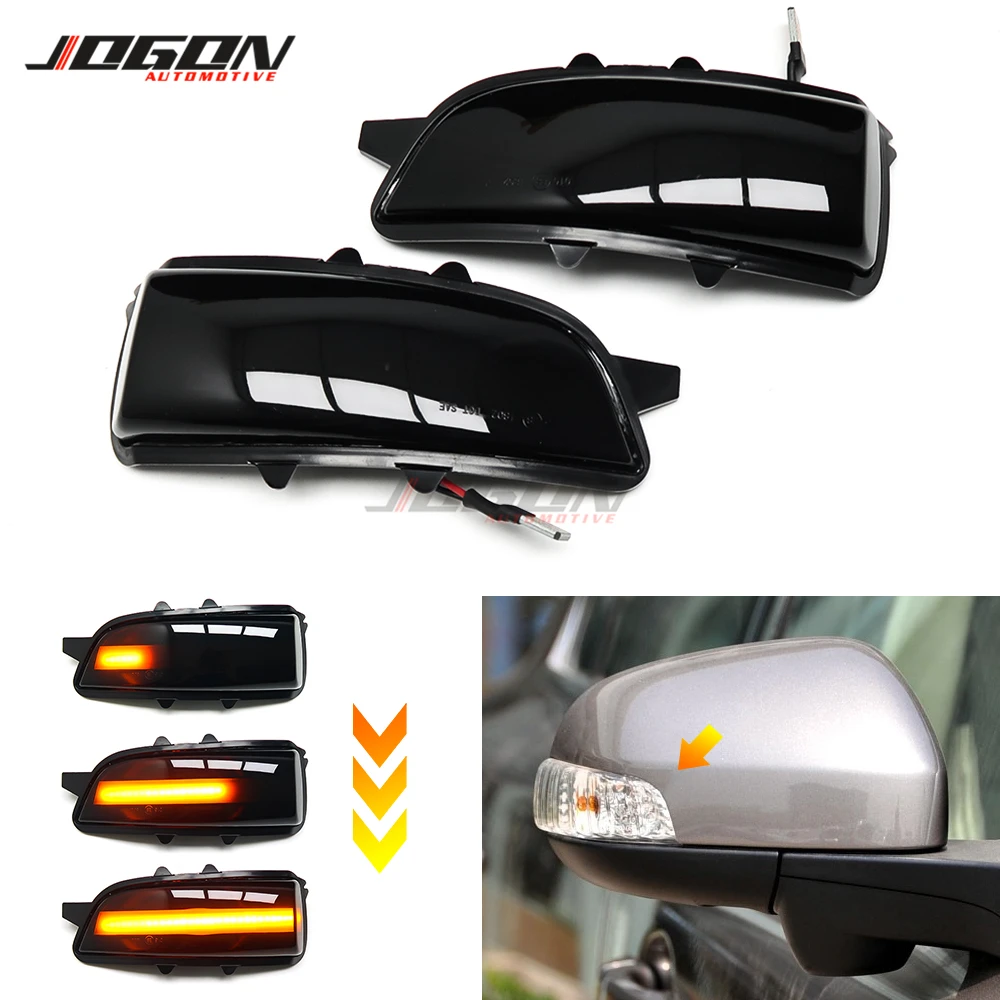 Dynamic Turn Signal Light LED Rearview Side Mirror Sequential Blinker Indicator Lamp For Volvo S80 2007-2013