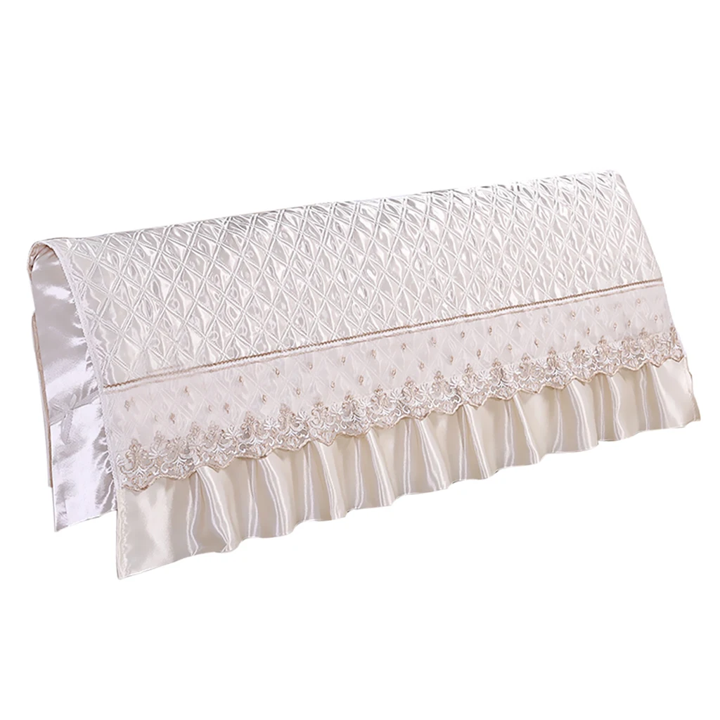 European Style Silk-like Bedroom Bed Headboard Slipcover Protector Bed Beige