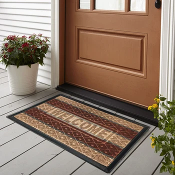

Door Mat Floor Mat Carpet Loop-pile Thick Waterproof Non Slip Easy Clean DoorMats Indoor Outdoor Entrance Home Hotel Welcome8483
