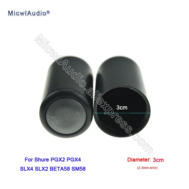 Parafuso na Tampa Cobertura do Microfone para Shure Substituição sem Fio Preto Copo Slx2 Beta58 Sm58 Slx Pgx 6 Pcs Pgx2 Pgx4 Slx4 - Image 3