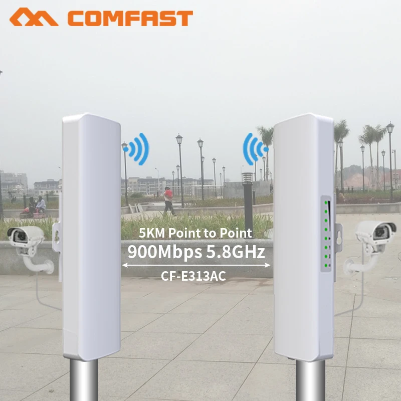 

2pcs 5km Long Range High Power Outdoor CPE Wifi Repeater 5.8GHz 300Mbps Wireless Wifi Router AP antenna Bridge Nano station AP