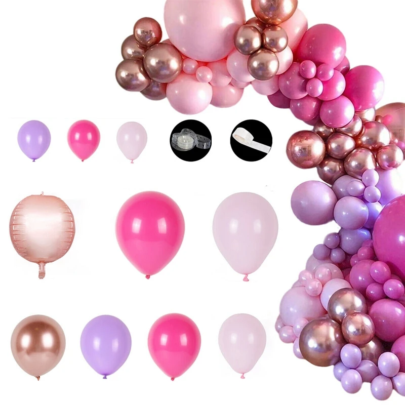 Details about   Rose Gold Balloon Garland Arch Kit Birthday Wedding Baby Shower Party Decor 