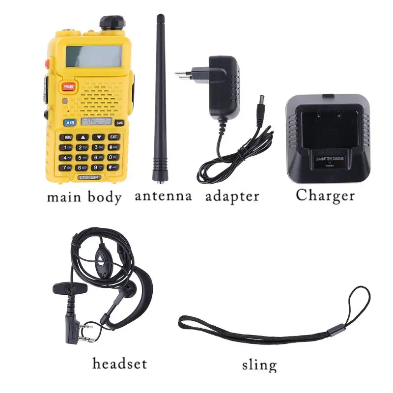 BAOFENG UV-5R Walkie Talkie Professional CB Radio Station Baofeng UV5R Transceiver 5W VHF UHF Portable UV 5R Hunting Ham Radio