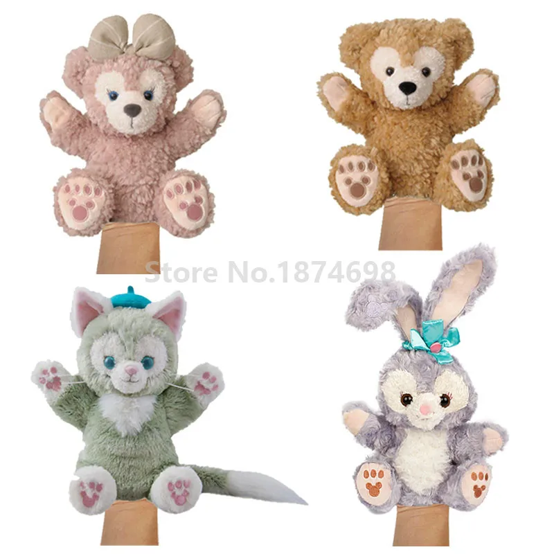 New Cute Duffy ShellieMay Bear Gelatoni Cat Stella Lou Rabbit Plush Stuffed 28cm Hand Puppets Baby Kids Children Dolls Toys Gift | Игрушки и
