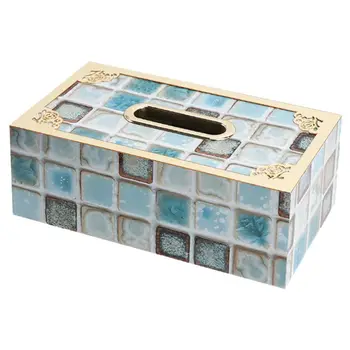 

Rectangular Wooden Facial Tissue Box Cover Napkin Holder Paper Towel Dispenser Container for Home Office Car