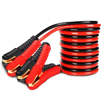 

2.5m Emergency Battery Cable Booster Cord Copper With Clip Clamp Charging Booster Cable Car Jumper Wire Start Clamp